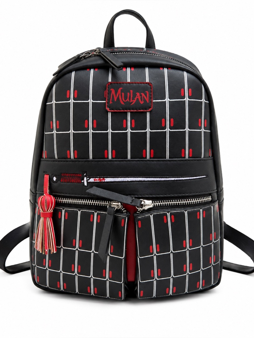 Danielle Nicole Black & Red Mulan Mini Backpack